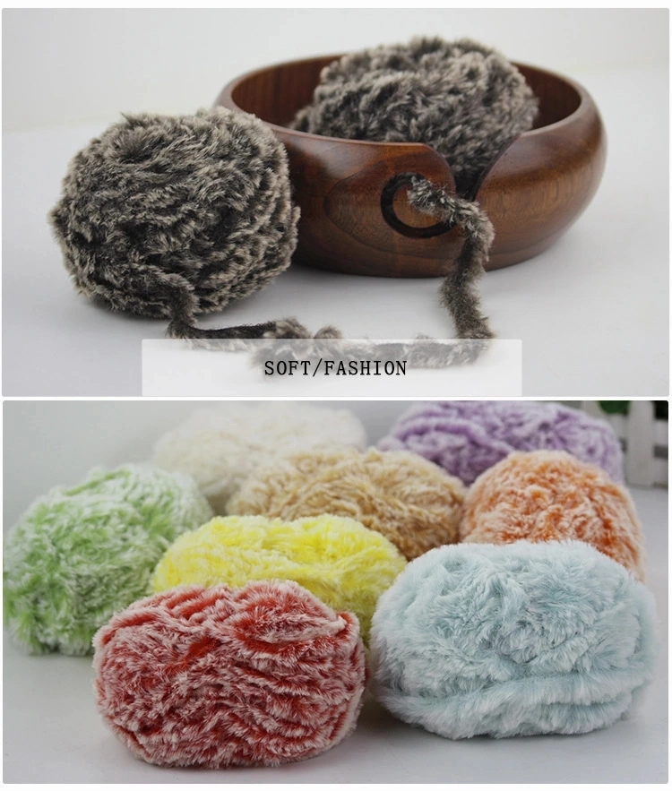 Faux Fur Yarn - Super Soft, Animal Friendly, for Knitting, Crocheting