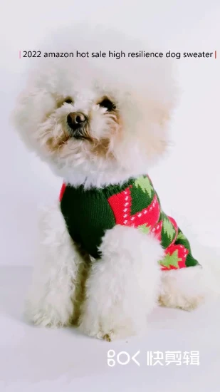 2023 Dog Clothes New Design Contrast Color Pet Dog Sweater