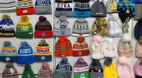 Custom Wholesale 100% Wool Acrylic Knitted Beanie Hat Scarf Glove Sets