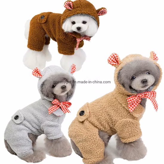 Sweater for Small Dogs, Pet Hoodie Coat Clothes Dog Pet Clothing Winter Autumn Fit for Puppy Dog Teddy Four Leg Costume Esg12445