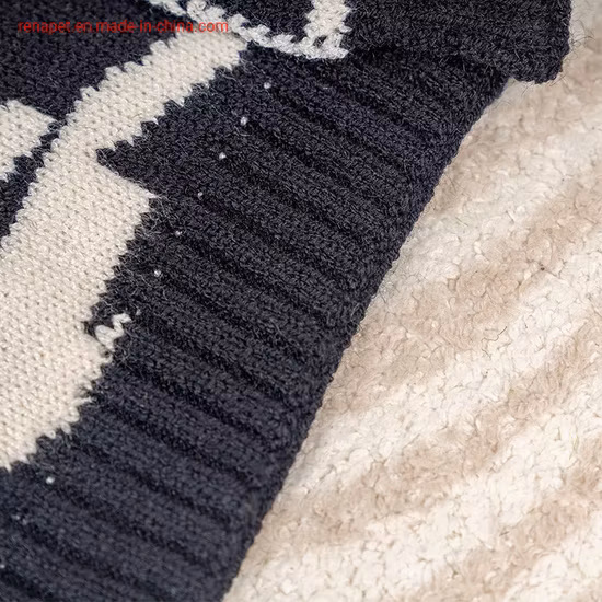 Rena Pet Lozenge Fashionable Comfortable Diamond Pattern Good Quality Warm Knitted Soft Designed Dog Sweater